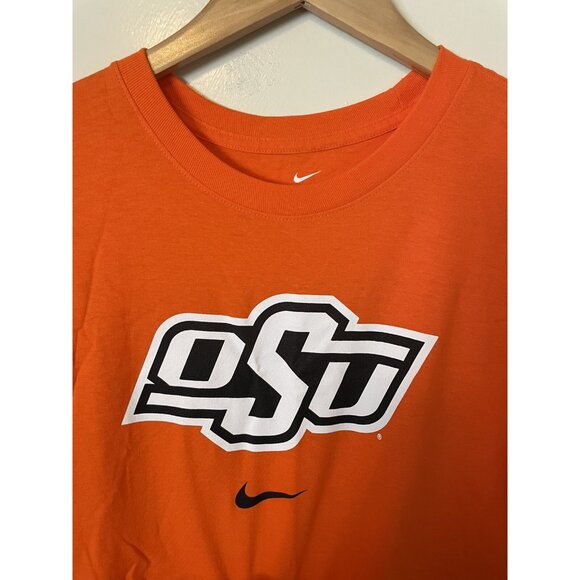 Men's Orange Oklahoma State Cowboys Essential Logo T-shirt Large - Picture 2 of 4